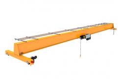 China EOT 3T Span 6m Single Girder Overhead Cranes Yellow Electric Hoist supplier