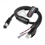 Alvin's Cables M12 12 Pin Power Functional Ethernet Cable for DJI Livox HAP(TX) Mid-70 Mid-360 LiDAR Sensor, M12 Aviation 12 Pin Female to RJ45 1 to 3 Breakout Cable 19.7in/50cm for sale
