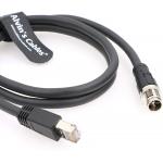 CCB-84901-2001-03 M12 8 Position X Code To RJ45 Ethernet Cable For Cognex In Sight 8200 8400 Series P67 Waterproof for sale