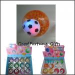 Promotion football led flash Bouncy bouncing ball toy printed logo for sale