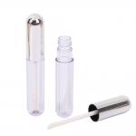 Moisturizing Silver Aluminum Head Cap Plastic Lip Glaze Tube Technology Sense for sale