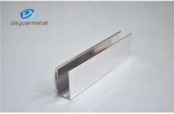 China Sliding Shower Door Profiles , Silver Open Style Shower Screen Profiles supplier