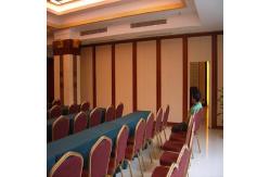 China Multi - Function Room Sound Proof Movable Walls Folding Partitions With Aluminum Tracks supplier