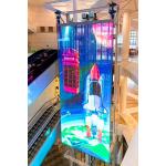 Maystar Transparent LED Display Screen No Steel Frame Construction Energy Saving for sale