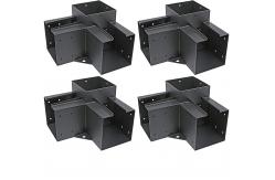 China Elevated Wood Stand Kit with Carbon Steel Pergola Post Bracket and Extension Brackets supplier