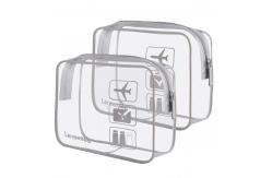 China Lager Capacity Soft Waterproof Toiletry Bag Durable Grey Large supplier