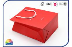 China Matte Lamination 250gsm Coated Paper Gift Bags With PP Handle supplier