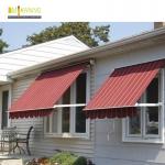 Outdoor Aluminium Remote Control Patio Awning Heavy Duty Drop Arm Window Awnings for sale
