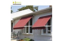 China Outdoor Aluminium Remote Control Patio Awning Heavy Duty Drop Arm Window Awnings supplier