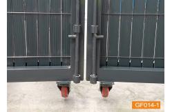 China Easy Installation PVC Coated 2*4m Metal Garden Fence Gate supplier