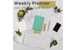 China Custom 8.5X11 14 Month Planner 2023 2023 80GSM Ink Resistant Paper supplier