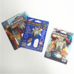Art Paper Blister Card Packaging Rhino Male Enhancement Pill Boxes Customized Size for sale
