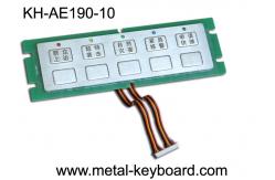 China Customized 10 Keys stainless steel keypad , entry metal keypad with LED Light supplier