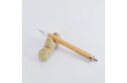 China School Bamboo Wood Automatic Press Pencil Eco Friendly Pencil With Steel Clip supplier