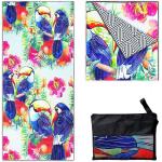 63x31 Full Printed Suede Microfiber Beach Towel With Printed Travel Bag for sale