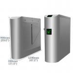 Esd Fingerprint Rfid Sliding Tripod Pedestrian Turnstile Gate Mechanical Antipinch Function for sale