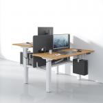Wood Ergonomic Sit Stand Table Electric Height Adjustable Standing Desk for sale