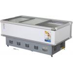 China Double Door Chicken Meat Display Chiller Air Cooling for sale