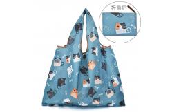 China Cats Reusable Oxford Shopping Folding Bag Ultra Light Fashionable Tote supplier