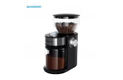 China Removable Adjustable Burr Coffee Grinder EU Plug Small 16 2 To 12 Cups supplier