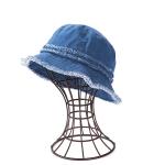 Casual Denim Fabric Fisherman Bucket Hat For Coastal Beach for sale