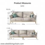 Small Sitting Room Contemporary Fabric Nordic ISO9001 2 Two Seater Sofa Chair