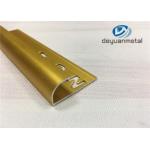ISO9001 Durable Carpet Aluminium Edge Trim Profiles 1.0mm Flooring Accessories for sale