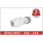 Indoor 3 Pole Low Voltage Plugs And Sockets 40V 50V ,  IEC309 standard for sale