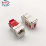 CAT6 RJ45 UTP Unshielded 90 Degree RJ45 Keystone Jack With Gold Plating