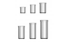 China SS Rectangle Open Top Trash Bin ，Open Lid Trash Can Stainless Steel supplier