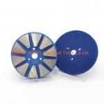 3 inch 10 double arc Segments Velcro Backed concrete grinding disc for Stonekor concrete grinder for sale