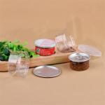 Cbd Weed Easy Open Pull Ring Round Plastic Container Black Lid With Sticker for sale