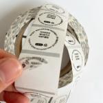 40mm Round Transparent Vinyl Glossy Self Adhesive Sticker Lipstick Clear Self Adhesive Stickers