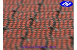 China Mesh Pattern Carbon Kevlar Fabric / Jacquard Hybrid Woven Filament Fiber Fabric supplier