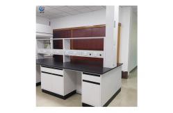 China Anti Alkali Chemistry Lab Benches , 2 Cabinets 75x90cm Lab Work Benches supplier