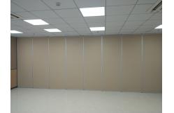 China Movable Folding Partition Wall System Aluminium Frame Melamine Finish supplier