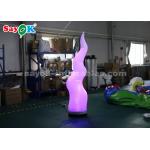 2M High Inflatable Ivory Tusk With 16 Colors Changing Light For Party Decoration for sale