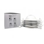 White Color Disposable Respirator Mask Long Lasting Filtration Performance for sale