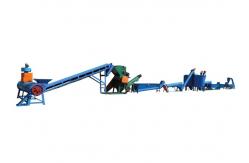 China Waste Recycling Plastic Crusher Machine PET Bottle Cleaning With Strong Power supplier