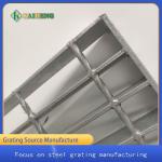 Antiskid Silver White Galvanised Metal Grid bar grating For Refinery for sale