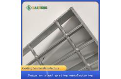 China Antiskid Silver White Galvanised Metal Grid bar grating For Refinery supplier