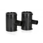 HDPE PE SDR11 SDR17 Plastic Electrofusion Fittings Reducing Tee For Water for sale