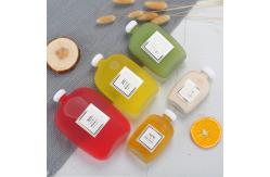 China Smooth Round Screw Glass Beverage Bottle Thick Wall Material Ins Style supplier