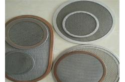 China 1um Flat Round Metal Sinter Wire Mesh Discs Pouching Stamping supplier
