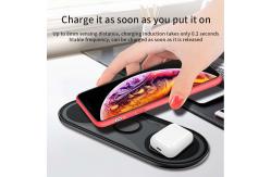China 3 In 1 10W Foldable Wireless Charger Wireless Charging Distance 5mm supplier
