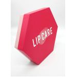 Hexagon Lip Care Custom Makeup Packaging Box Pantone Color Recyclable Paper for sale