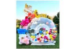 China 3m with blower air pump kids play transparent bubble house inflatable snow globe supplier
