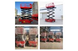 China Steel Structure 12m Self Propelled Scissor Lift Platform With Control Handle supplier