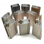 0.8-1.5mm Thickness Extruded Aluminum Profiles For Decoration Fluorocarbon Coating Surfaces for sale