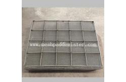 China 0.15mm Knitted High Density Wire Mesh Demister Pad With Bracket supplier